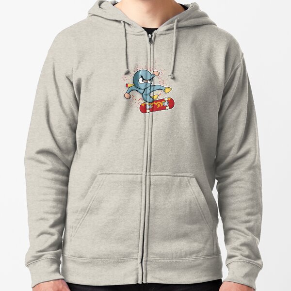 Ninko Ninja Kickflip . Skateboarding Showdown Zipped Hoodie