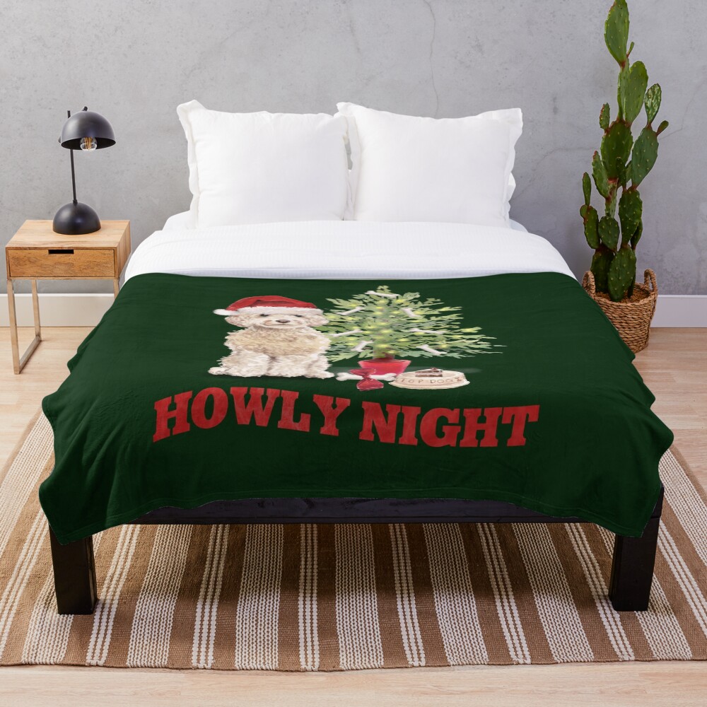 "Silent Night, Howly Night" Throw Blanket by LuciaS Redbubble