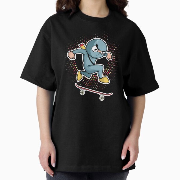 Ninko Ninja Popshuv . Skateboarding Showdown Oversized T-Shirt