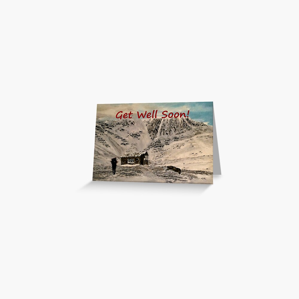 Scottish Mountain - Get Well Soon Card Greeting Card