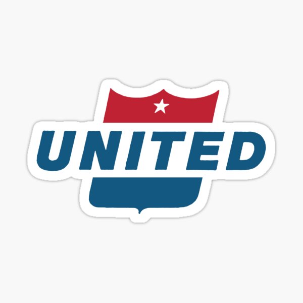 Vintage United Airlines sign Sticker