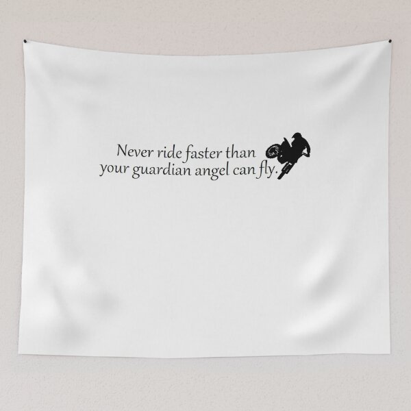 Item preview, Never ride faster than your guardian angel can fly! designed and sold by ericsj11.