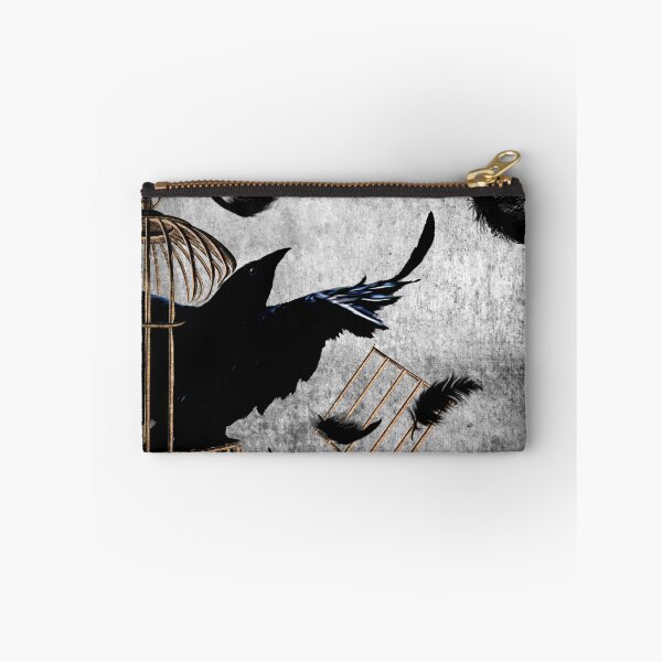 Item preview, Crow Caged No More Raven Breaking Free Surreal Art A192 designed and sold by byNicol.