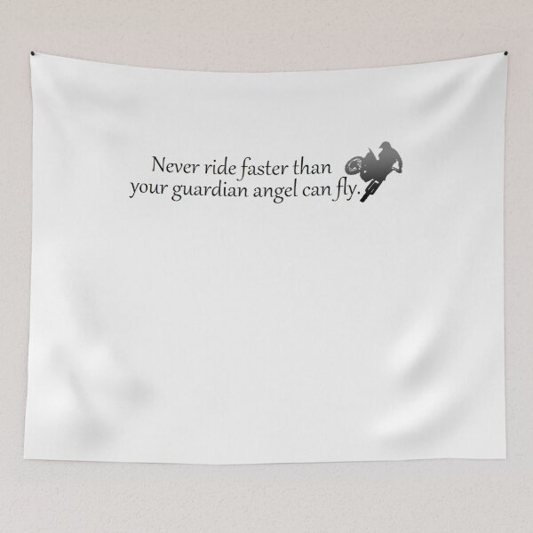 Item preview, Never ride faster than your guardian angel can fly! designed and sold by ericsj11.