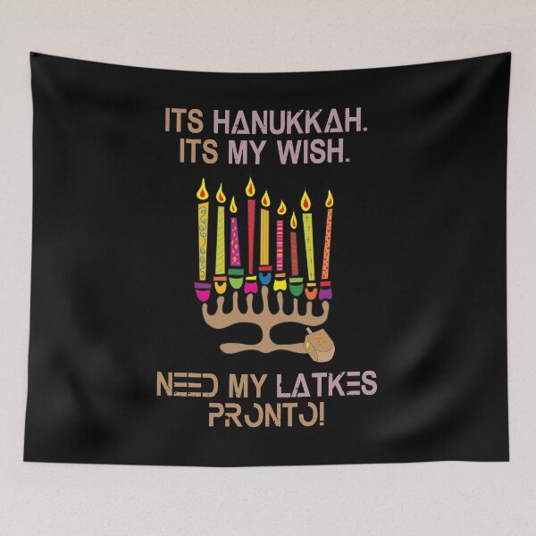Item preview, Hanukkah Wish Need My Latkes Pronto! Cool Funny Holiday Tee designed and sold by mamazita.