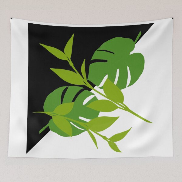 Item preview, Tropical Leaves Halftone designed and sold by GrimalkinStudio.