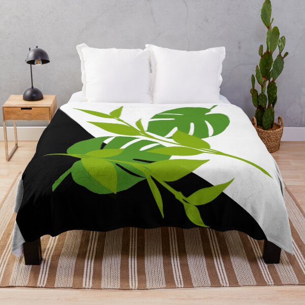 Item preview, Tropical Leaves Wavy Halftone designed and sold by GrimalkinStudio.