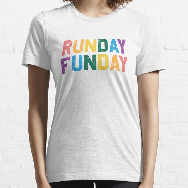 Runday Funday - Distressed Design for Runners Essential T-Shirt