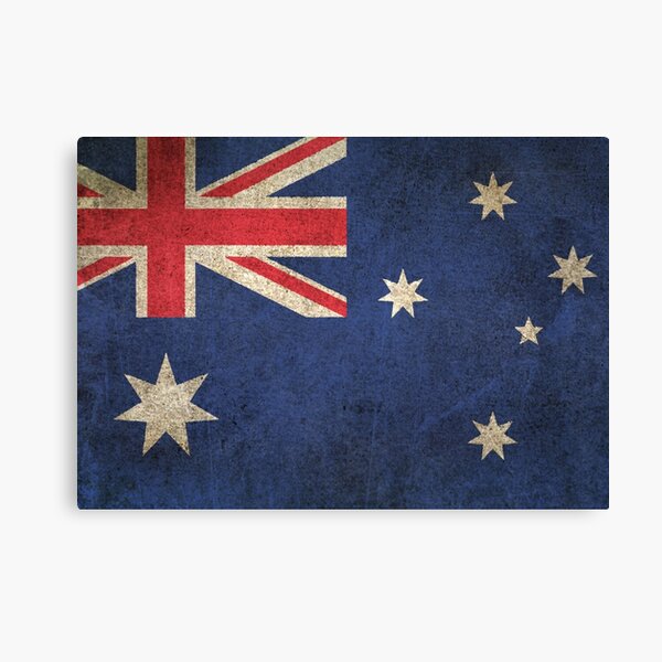 Item preview, Old and Worn Distressed Vintage Flag of Australia designed and sold by JeffBartels.