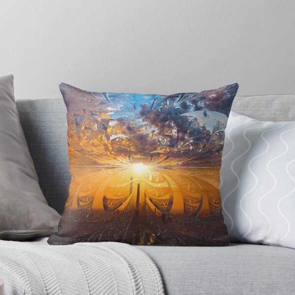 Item preview, A Stained Glass Fractal Sunset Over Tianjin, China designed and sold by San Jaya Prime.