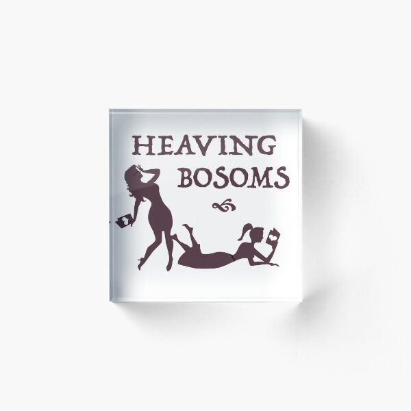 Heaving Bosoms Logo Acrylic Block