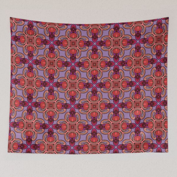 Item preview, Jewel tone swirled pattern designed and sold by Virginia Skinner.