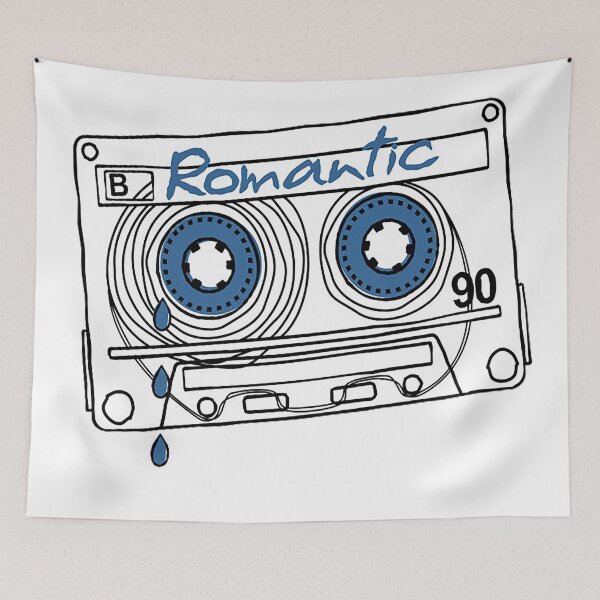 Item preview, Tape cassette romantic Mixtape designed and sold by leen12 Art Designs Prints.