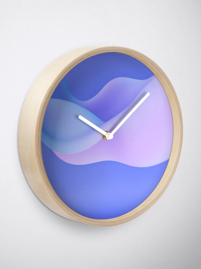 Alternate view of Indian Iris Clock