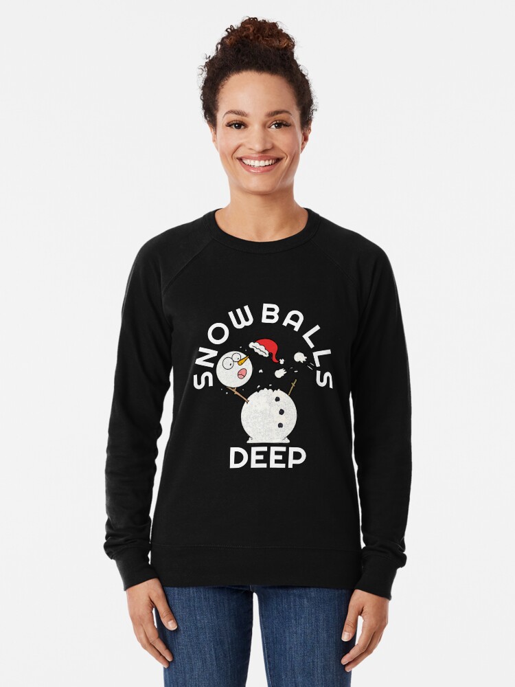 Snowballs deep discount christmas sweater