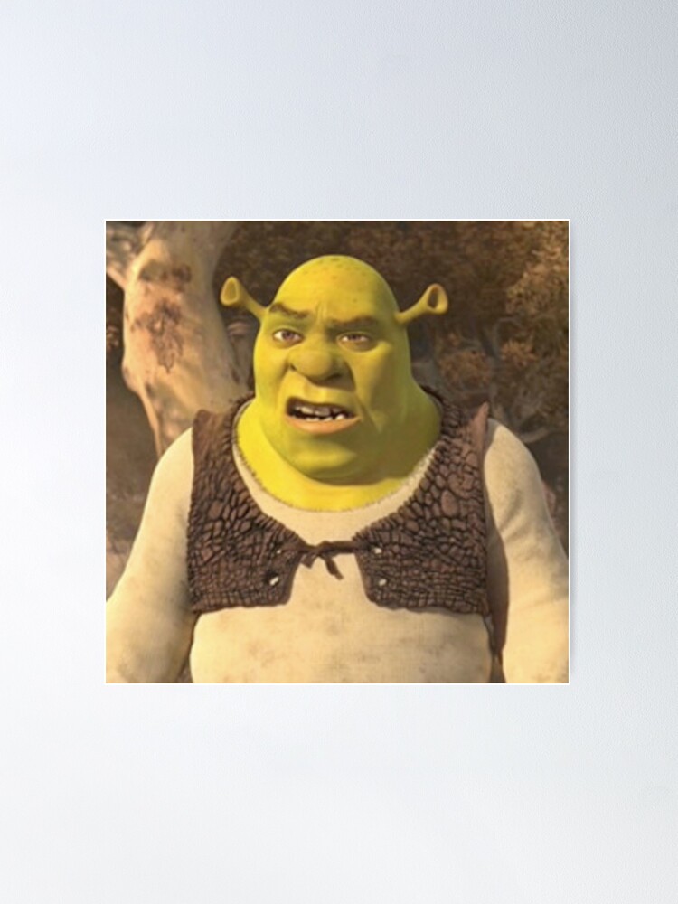 Shrek Funny Meme Premium Matte Vertical Poster sold by Hausafrench