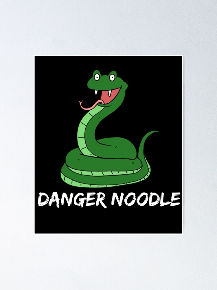 Lustiges Schlangen T Shirt Gefahrennudel Neuheits Kleidung Fur Leute Die Reptilien Tiere Und Memes Lieben Poster Von Jollykrogers Redbubble