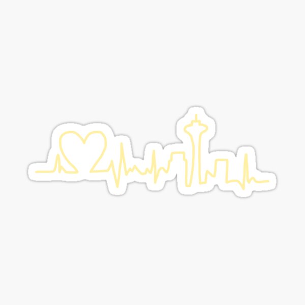 Heartbeat Stickers | Redbubble