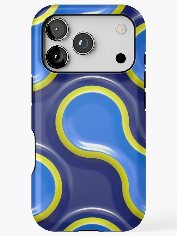 Thumbnail 1 of 4, iPhone Case, Blue Pattern designed and sold by VibrantDesign.
