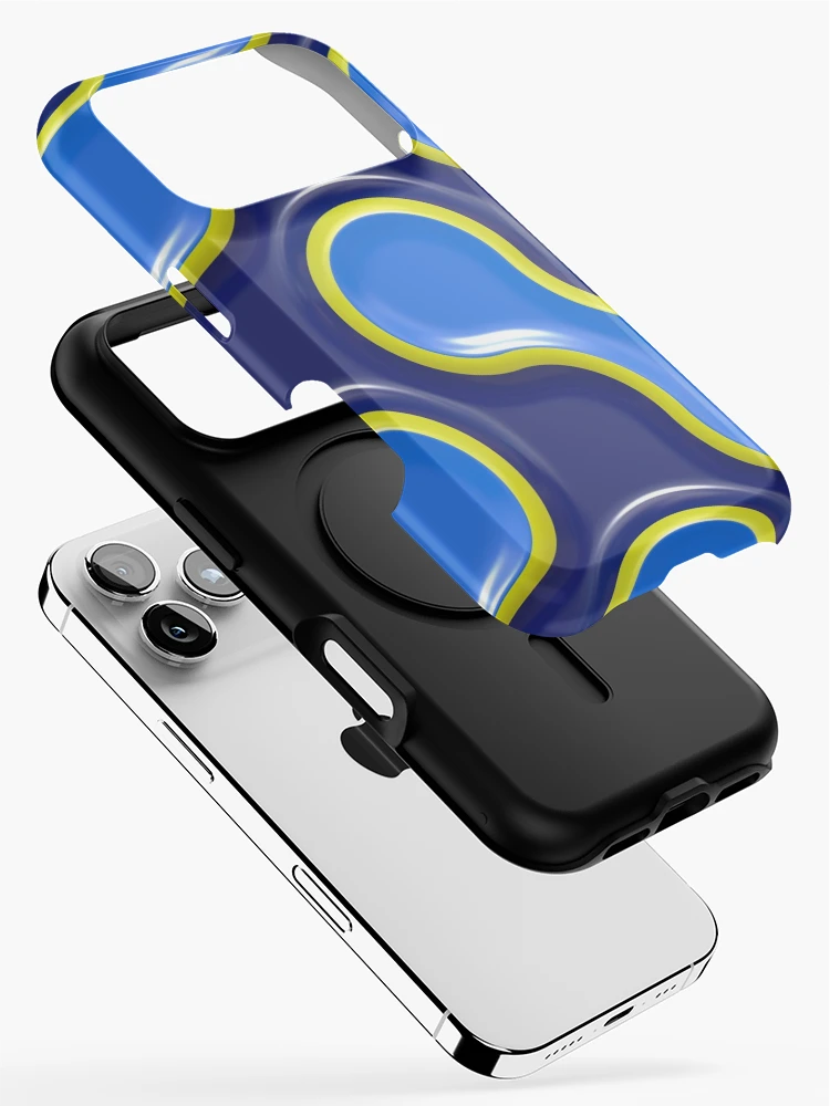 Thumbnail 2 of 4, iPhone Case, Blue Pattern designed and sold by VibrantDesign.