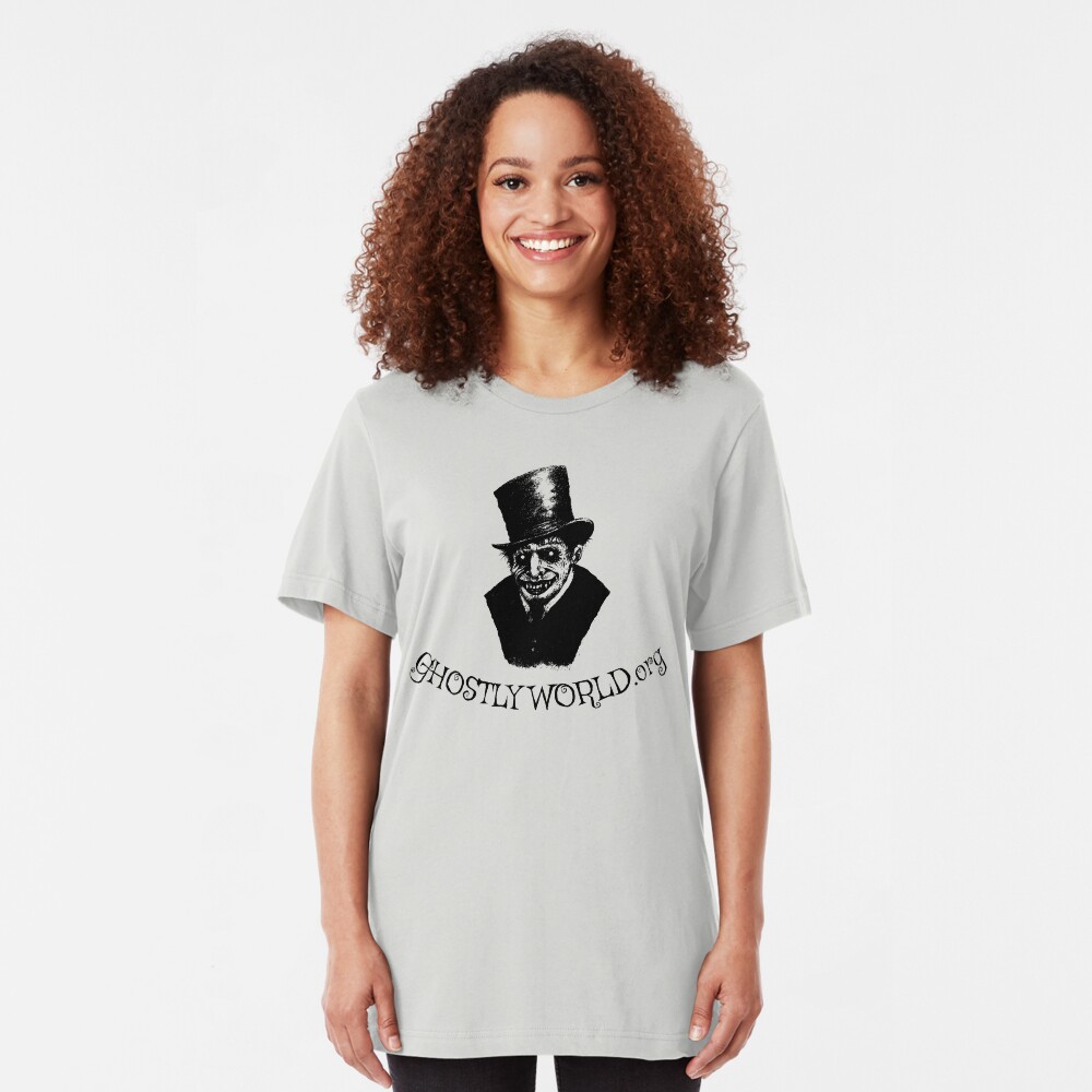 GhostlyWorld.org Logo Slim Fit T-Shirt