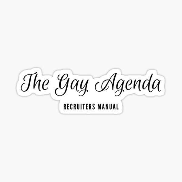 The Gay Agenda Sticker