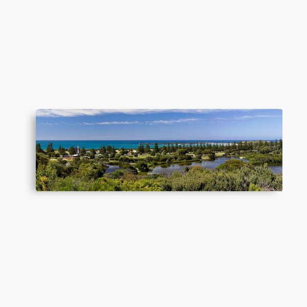 Lake Pertobe and breakwater from Cannon Hill Canvas Print