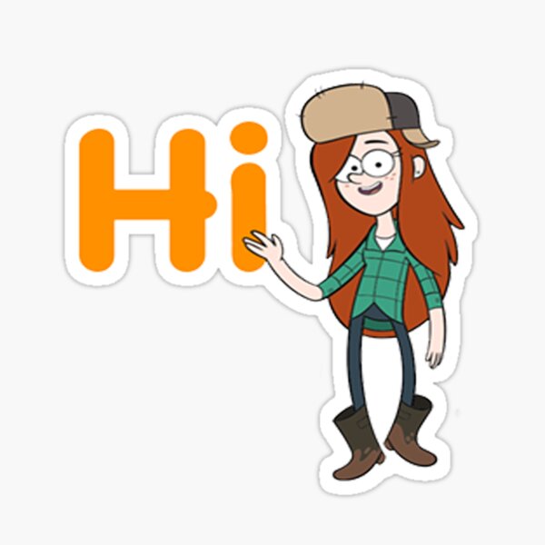 "Hi Wendy" Sticker for Sale by OnTheToonTraill | Redbubble