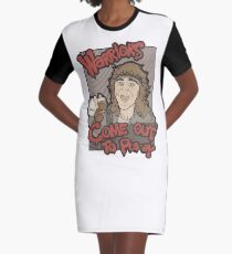 Krieger ... Kommen Sie zu Pla-ay ... T-Shirt Kleid