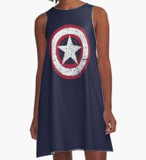 Vestido acampanado America Hero Logo Vintage