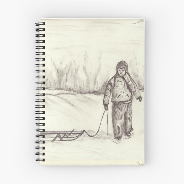 Item preview, Boy and His Sleigh designed and sold by michaelasamples.