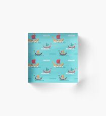 Viking longship Acrylic Block