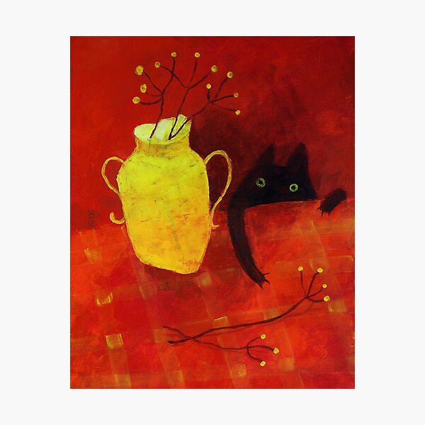 Yellow Vase Photographic Print