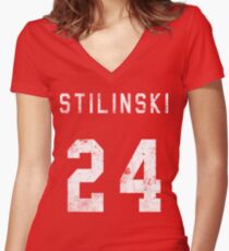 Stilinski Jersey Women's Fitted V-Neck T-Shirt