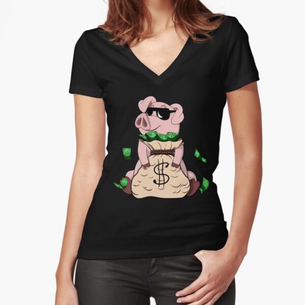 Item preview, Piggy Bank | Cute Pig With Money Bag designed and sold by 3Below.