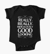 Really, really, ridiculously good looking (Zoolander). Short Sleeve Baby One-Piece
