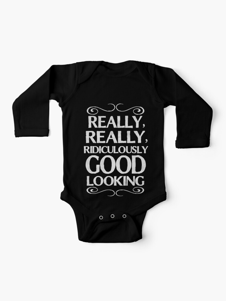 Thumbnail 1 of 2, Baby One-Piece, Really, really, ridiculously good looking (Zoolander). designed and sold by LAZY J.