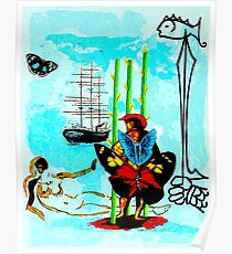 DALI: Vintage Dream of Freedom abstrakter Druck Poster