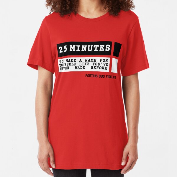 25 Mins - St Kilda 1966 Red Slim Fit T-Shirt
