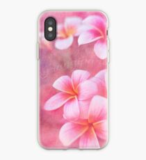 Frangipani pink iPhone Case