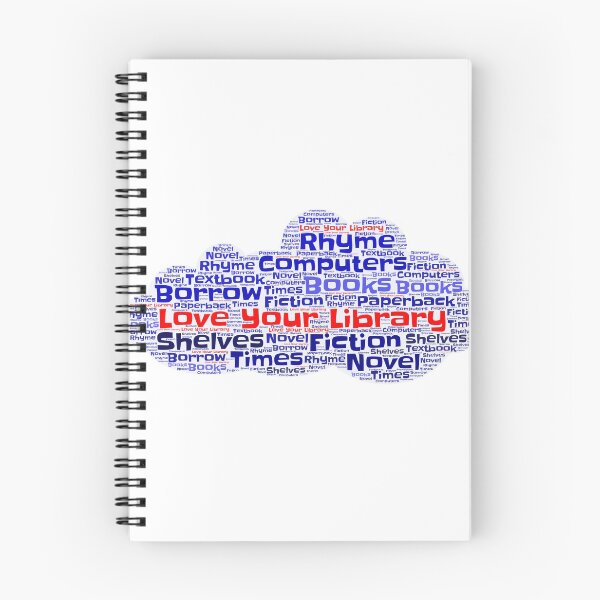 Item preview, Love Your Library Word Cloud designed and sold by KrossKiwi.