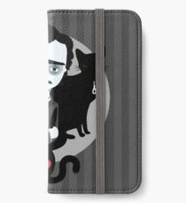 Edgar Allan Poe iPhone Flip-Case/Hülle/Skin