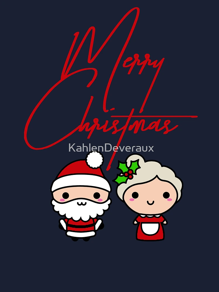 Engraçado Kawaii Número Olá 2024 Natal Feliz Ano Novo Camiseta Papai Noel  Chapéu Infantil Roupas Unisex Boys Meninas Manga Curta