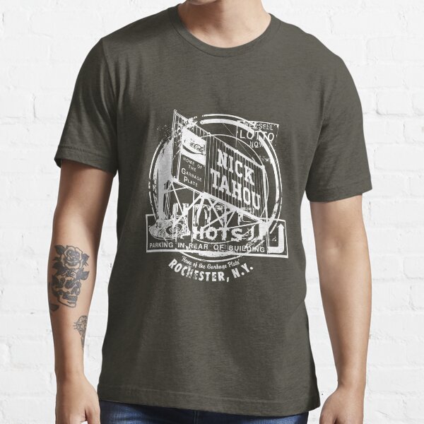 Rochester Hots Garbage Plate (White Print) Essential T-Shirt