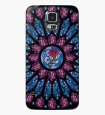 Glasmalerei Rose Hülle & Klebefolie für Samsung Galaxy