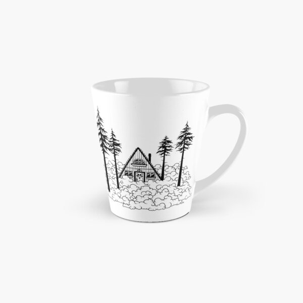 Item preview, Paradise is an A-frame Cabin - Original pen and ink illustrated design designed and sold by SnowlineArt.