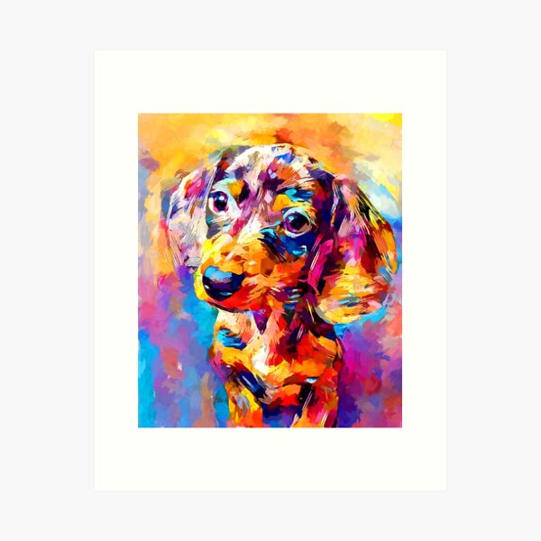 Mini Dachshund Art Print