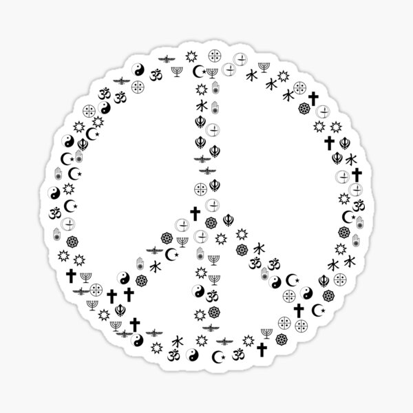 Item preview, All Religious Symbols Peace Sign designed and sold by Dator.