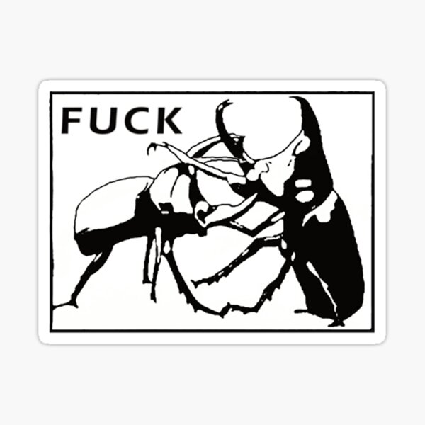 Fuck Beetle Funny Meme Epic Sticker