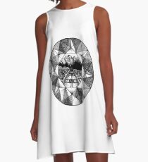 Nature is Precious - Original pen and ink illustrated design A-Line Dress